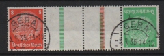 III. Reich, 1934 (35), Zusammendrucke, Mi.- Nr.: KZ 21.2, gestempelt, Qualitätsstück, selten!
