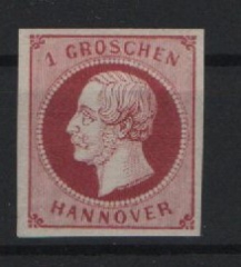 Hannover, 1859, Mi.- Nr.: 14 d II, *, doppelt tiefgeprüft Berger BPP! Luxusstück! Selten!