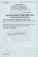 DR, Germania- Reichspost, Mi.- Nr.: 66, Type II, gestempelt, akt. FA Kroschel VP / VPEX; e+e! Gutes Bedarfsstück! Selten!