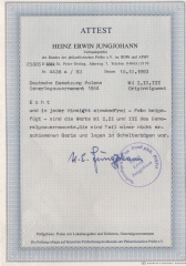 III. Reich, Dt. Bes. II. WK, G.G., 1944, unverausgabte Mi.- Nrn.: I, II, III, **, mit FA Jungjohann BPP; einwandfrei! Sehr selten!