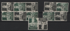 III. Reich, 1934, Lot Zusammendrucke, Mi.- Nrn.: K 23- W 101 , Stände! Gestempelt! Gute Bedarfserhaltung! Seltenes Lot!