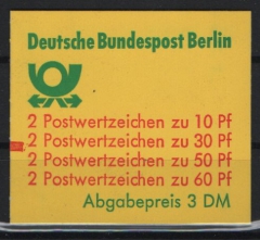 Berlin, Markenheftchen, Mi.- Nr.: 12 c b m Z, **