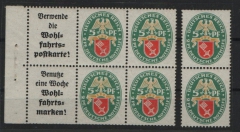 DR, Weimar, Zusammendrucke, Mi.- Nr.: 34 + 35, **! Selten!