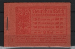 DR, Infla, 1921, Markenheftchen, Mi.- Nr.: MH 14.1, **! Selten!