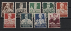 III. Reich, 1934, Mi.- Nrn.: 556- 564, der Ständesatz, **! Qualitätssatz! Selten!