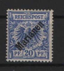 Dt. Kolonien, Marianen, 1899 / 1900, Mi.- Nr.: 4 I, *! Signiert! Selten!