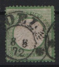 Dt. Kaiserreich, Brustschilder, 1872, Mi.- Nr.: 2 b, gestempelt! Geprüft Sommer BPP! Gutes Bedarfsstück! Selten!