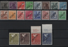 Berlin, 1948, Mi.- Nrn.: 1- 20, kpl., Der Schwarz- Aufdruck- Satz, **, (20 mit Or.) je tiefstgeprüft Schlegel BPP! Selten!