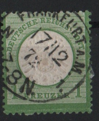 Dt. Kaiserreich, Brustschilder, 1872, Mi.- Nr.: 23 b FZL, gestempelt, Befund Sommer: echt + ....! Seltenes Bedarfsstück!