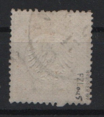 Dt. Kaiserreich, Brustschilder, 1874, Mi.- Nr.: 11 FZL, gestempelt! Tiefgeprüft Brugger BPP! Seltenes Kabinettstück!