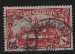 Dt. Kolonien, Kiautschou, 1905, Mi.- Nr.: 24 B, gestempelt, signiert! Luxusstück! Selten!