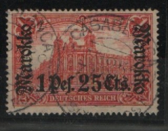 Dt. Auslandspostämter, Marokko, 1911, Mi.- Nr.: 55 , gestempelt! Qualitätsstück! Selten!