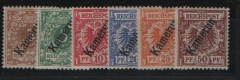 Dt. Kolonien, Kamerun, 1897 / 99, Mi.- Nrn.: 1- 6, *! Selten!
