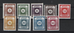 SBZ, Ost- Sachsen, 1945, Mi.- Nr.: 42- 50G, **! Meist tiefstgeprüft Ströh BPP! Kabinett- Luxusqualität! Selten!