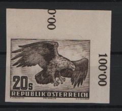 Österreich, 1952, Mi.- Nr.: 968 z PU vom ER, **, sehr selten!