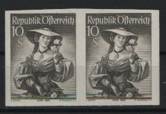 Österreich, 1948, Mi.- Nr.: 926 xb U (2x), waagerechtes Paar, **, sehr selten!