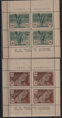 Dt. Bes. II. WK.,  Belgien, Flämische Legion 1941, Kleinbogensatz (!) Mi.- Nrn.: I- IV, **, Qualitätssatz! Sehr selten!