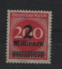 DR, Infla, 1923, Mi.- Nr.: 309 F, **, FA Bechtold BPP: e + e! Qualitätsstück! Sehr selten! Große Rarität der Inflazeit!