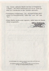 DR, Infla, 1923, Mi.- Nr.: 309 F, **, FA Bechtold BPP: e + e! Qualitätsstück! Sehr selten! Große Rarität der Inflazeit!