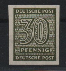 SBZ, West- Sachsen, 1945, Mi.- Nr.: 135 wbX U, **, FA Ströh BPP; e+e! Luxusstück! Selten!
