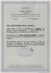 SBZ, West- Sachsen, 1945, Mi.- Nr.: 135 wbX U, **, FA Ströh BPP; e+e! Luxusstück! Selten!