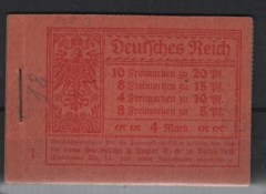 DR, Infla, 1920, Markenheftchen, Mi.- Nr.: 13 A, **! Selten!