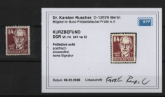 DDR, 1953, Mi.- Nr.: 341 va XI, **, aktueller K.- Befund Dr. Ruscher BPP: echt und einwandfrei!