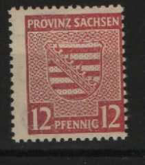 SBZ, Provinz Sachsen, 1945, Mi.- Nr.: 79 Y b, **, Fotoattest Dr. Jasch BPP: echt und einwandfrei! Luxusstück!