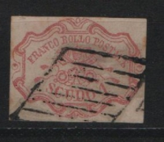 Italien, Italienische Staaten, Kirchenstaat, 1852, Mi.- Nr.: 11, gestempelt, vs. Pracht- rs. Kabinettstück, sehr selten! RR!