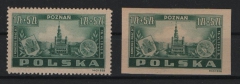 Polen, 1945, Mi.- Nrn.: 403 + 403 U, **, Kabinettstücke! Selten!