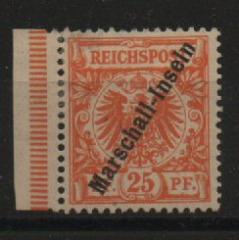 Dt. Kolonien, Marshall- Inseln, 1899, Mi.- Nr.: 5 II, *, geprüft Steuer BPP! Selten!
