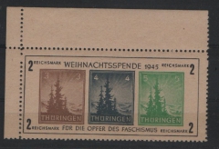 SBZ, Thüringen, 1945, Bl. 1 t b vom Er, **, mit akt. Fotoattest Dr. Jasch BPP:  e + e! Luxusstück! Sehr selten! RRR!