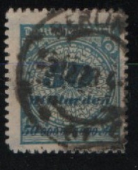 DR, Infla, 1923, Mi.- Nr.: 330 BP, gestempelt, Luxusstück, akt. Attest Weinbuch BPP: echt und einwandfrei! Sehr selten!