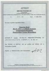 DR, Infla, 1920, Mi.- Nr.: 151 Y, gestempelt, akt FA Wiegand BPP: e + e! Luxusstück! Sehr selten!