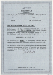 SBZ, West- Sachsen, 1945, Mi.- Nr.: 136 w b Y , gestempelt, FA Schulz BPP; e+ ...! Gutes Bedarfsstück! Sehr selten!