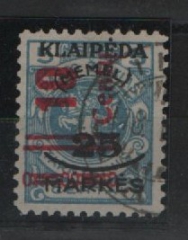 Memelgebiet, 1923, Mi.- Nr.: 230, gestempelt! Tiefstgeprüft Dr. Petersen BPP! Qualitätsstück! Selten!
