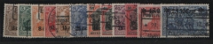 Dt. Bes. I. WK., 1916, Etappengebiet West, Mi.- Nrn.: 1- 12, gestempelt! Selten!