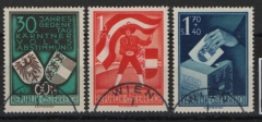 Österreich, 1950, Mi.- Nrn.: 952- 4, gestempelt, selten!