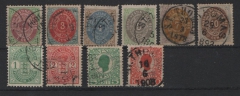 Dänisch- Westindien, ca. 1900- 1920, kl. Lot div. Marken, gestempelt, Prachtqualität, seltenes Gebiet!