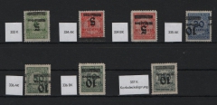 DR, Infla, kl. Lot aus Mi.- Nrn.: 333 K- 337 K (alle Kopfstehender Aufdruck!), *, Qualitätsstücke! Sehr selten!