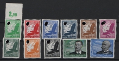 III. Reich, 1934, Mi.- Nr.: 529- 539, **, 538- 539 tiefstgeprüft Schlegel BPP! Qualitätssatz! Selten!