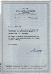 III. Reich, 1933, Mi.- Nr.: 482- 495, **, Fotoattest Schlegel BPP; e+e! Qualitätssatz! Selten!