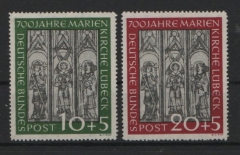 BRD, 1951, Mi.- Nrn.: 139- 140, Marienkirche, **!