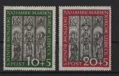 BRD, 1951, Mi.- Nrn.: 139- 140, Marienkirche, **!