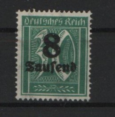 DR, Infla, 1923, Mi.- Nr.: 278 Y, **, tiefgeprüft Weinbuch BPP!