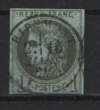 Frankreich, Mi.- Nr.: 36, gestempelt, Prachterhaltung! Selten!
