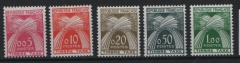 Frankreich, Portomarken, Mi.- Nr.: P 93- 97, **! Selten!