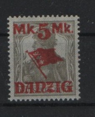 Danzig, 1920, Mi.- Nr.: 30 II, **! Qualitätsstück! Selten!