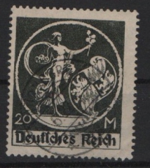 DR, Infla, 1920 / 21, Mi.- Nr.: 138 Type II, gestempelt, geprüft Infla Berlin! Kabinettstück! Selten!