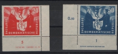 DDR, 1951, Mi.- Nrn.: 284- 85, **, je vom ER mit DV / DZ, kpl. Satz, selten
